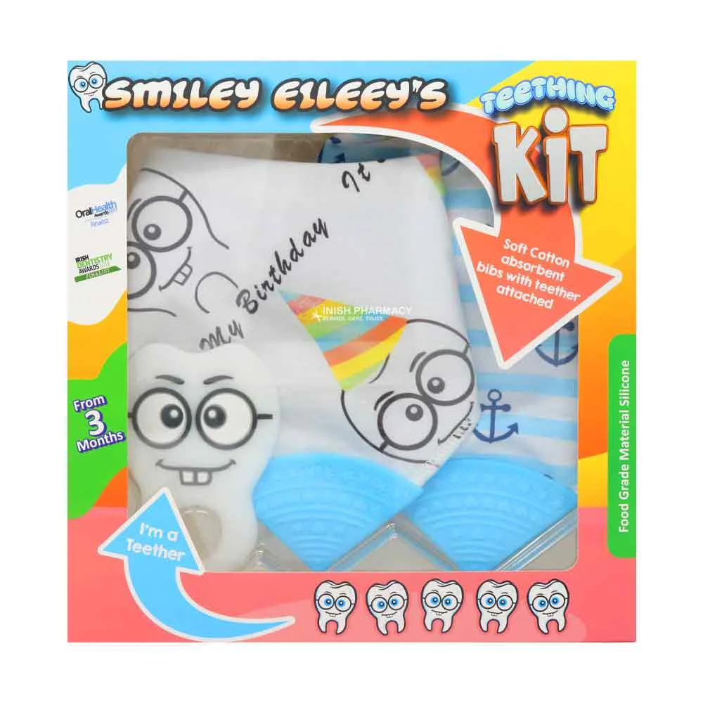 Smiley Eileey's Teething Kit - Its My Birthday - Blue