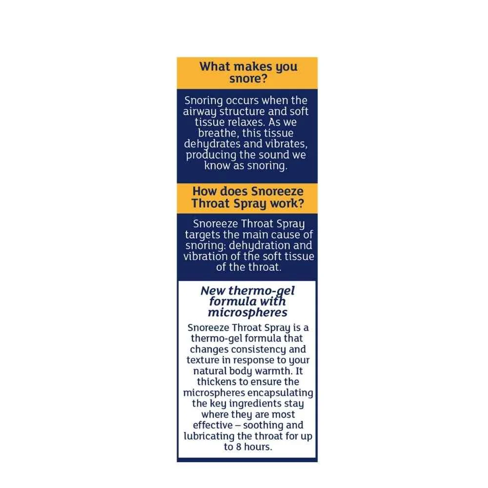 Snoreeze Snoring Relief Throat Spray - Image 3