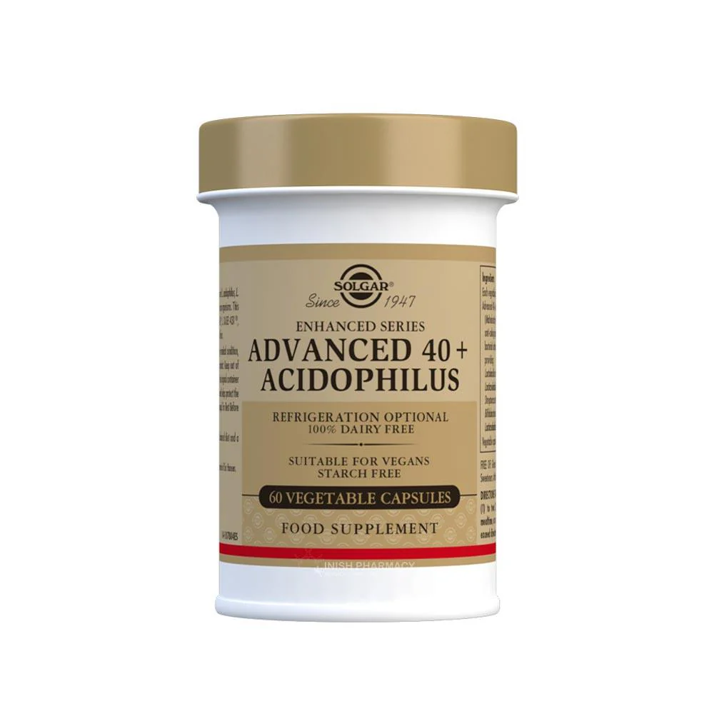 Solgar Advanced 40+ Acidophilus 60 Capsules
