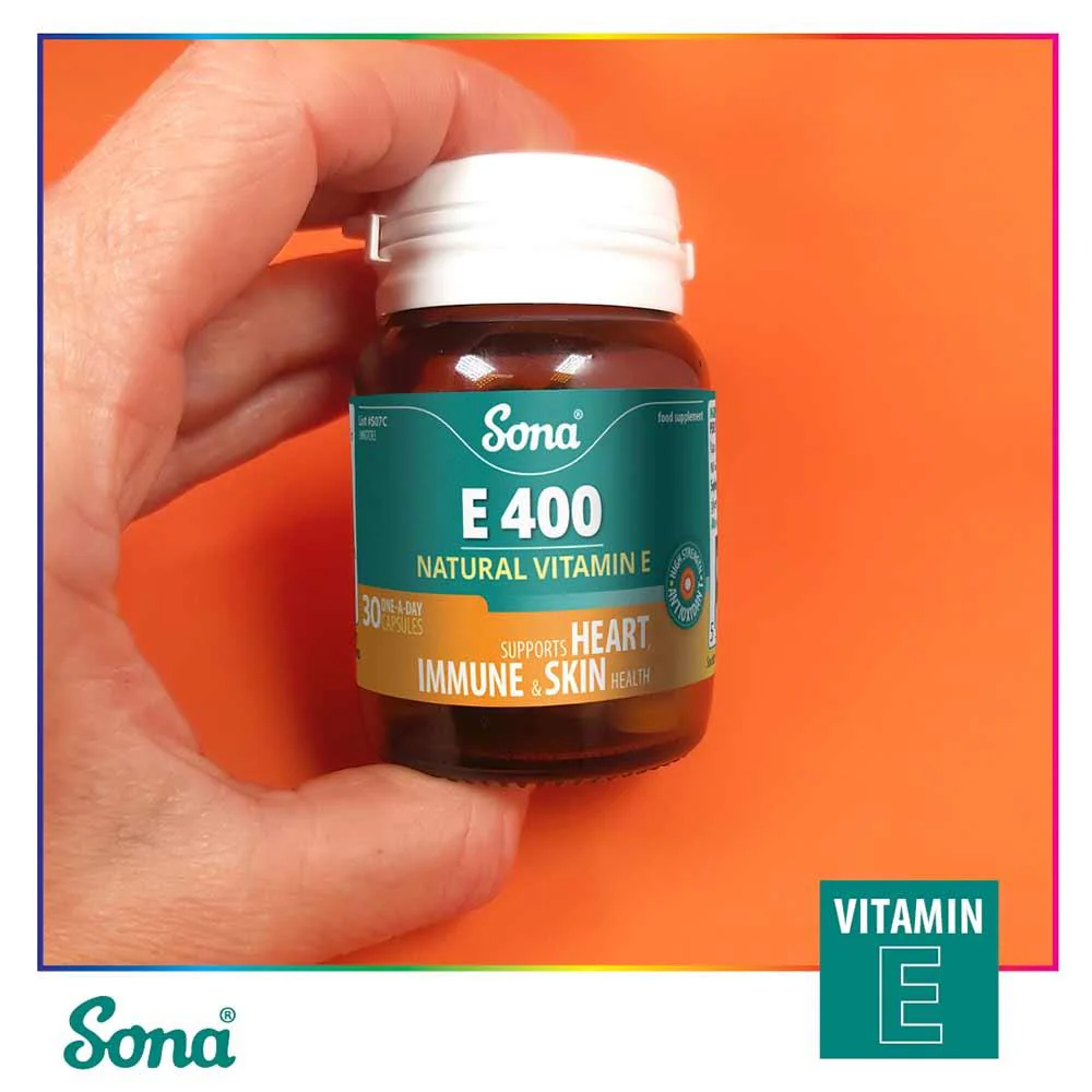 Sona E400 Vitamin E 30 Capsules - Image 2
