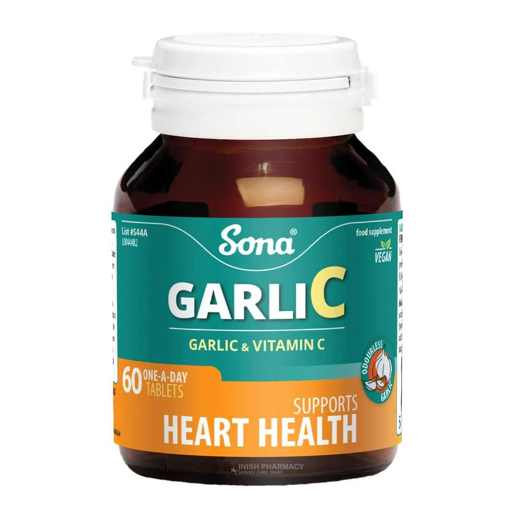 Sona Garlic and Vitamin C 60 Tablets