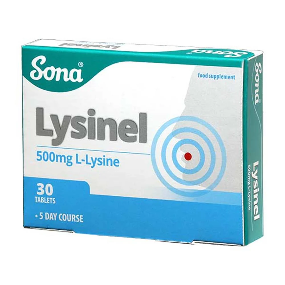Sona Lysinel Coldsore Treatment 30 Tablets
