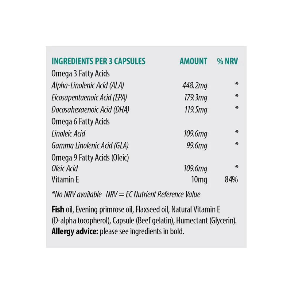Sona Omergan Omega 369 1000mg 30 Capsules - Image 2