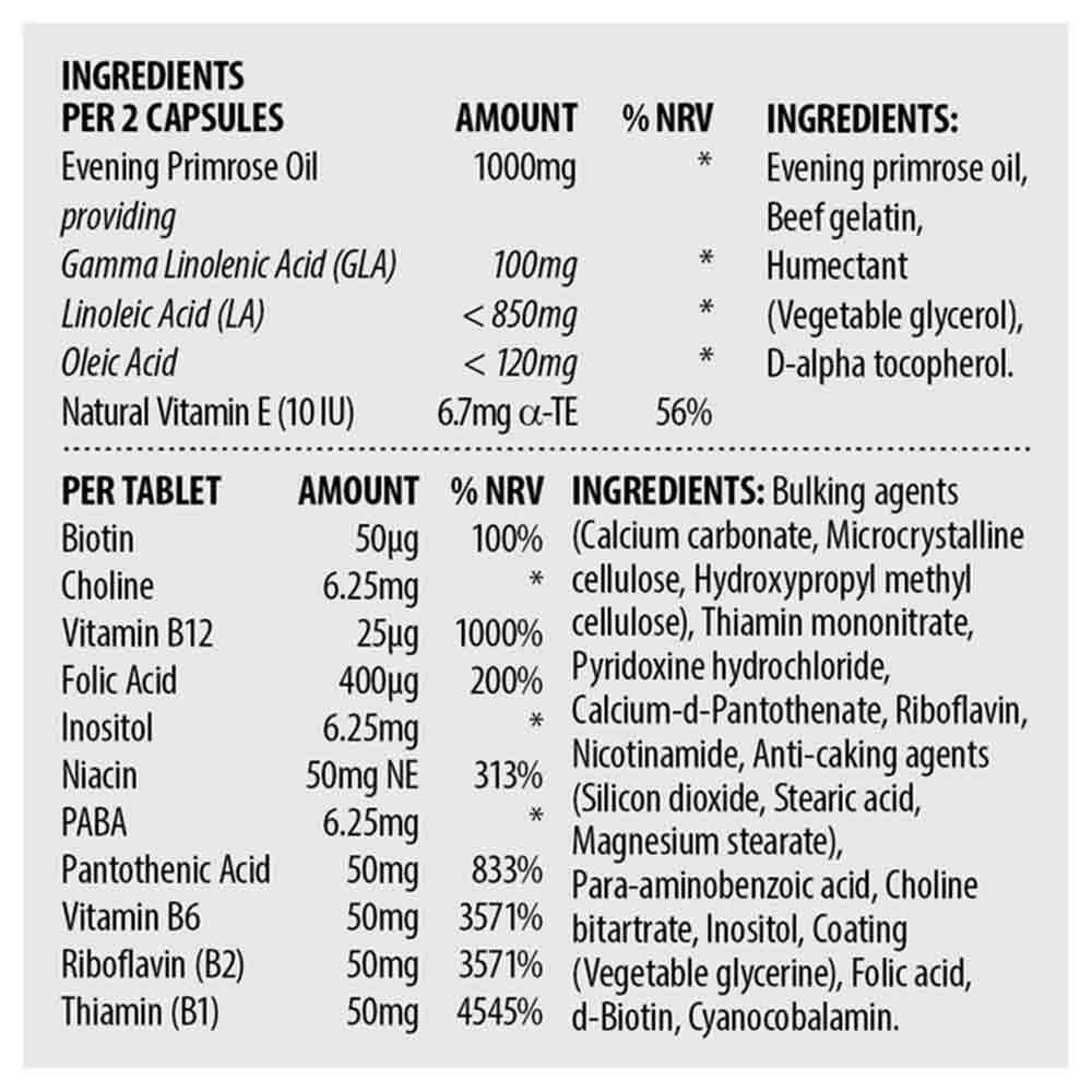 Sona Stress Remedy - Evening Primrose & Vitamin B Complex - 30 Day Pack - Image 3