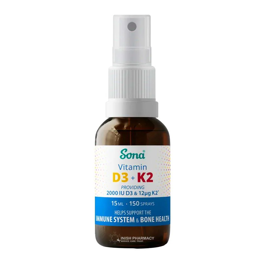 Sona Vitamin D3 & K2 Oral Spray 15ml