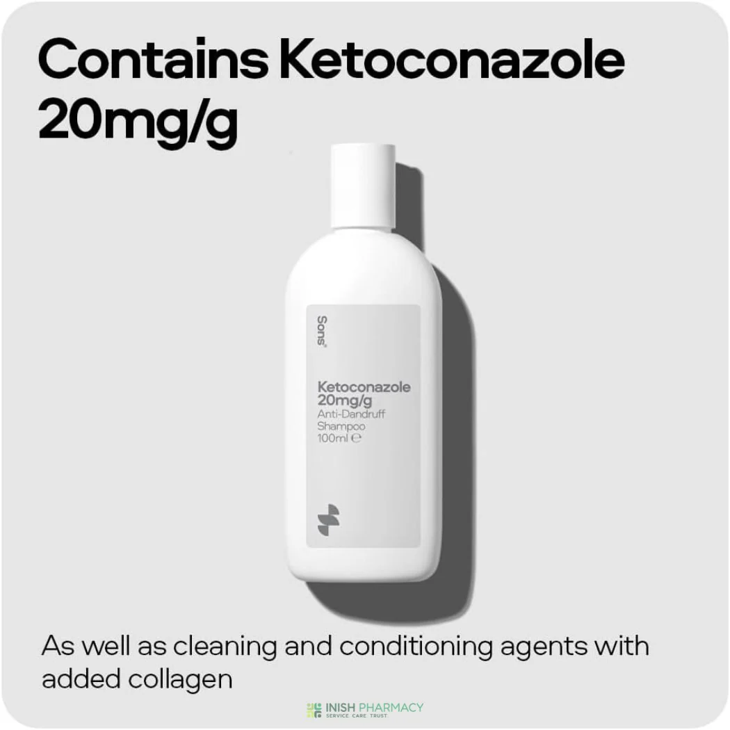Sons Ketoconazole Shampoo for Dandruff 100ml - Image 2