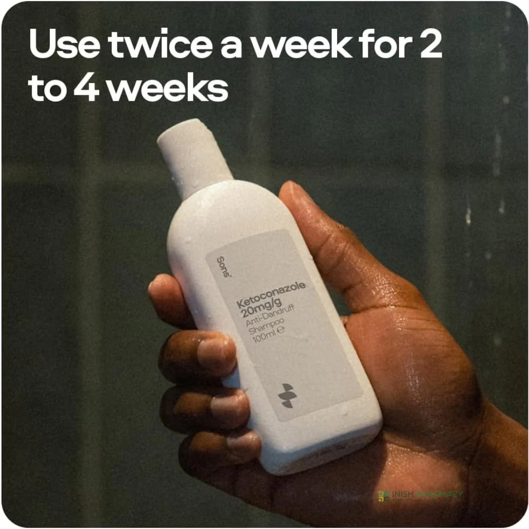 Sons Ketoconazole Shampoo for Dandruff 100ml - Image 4