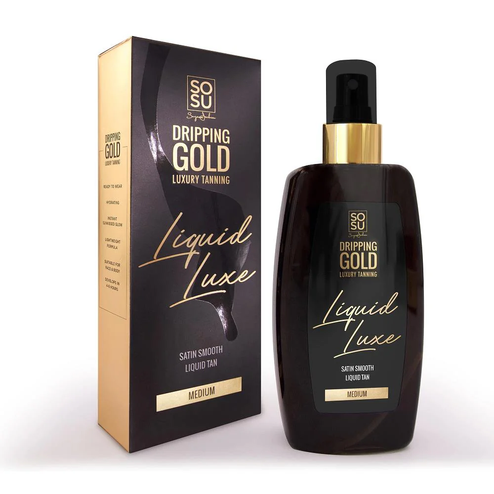 SOSU Dripping Gold Luxury Tanning Liquid Luxe Medium 150ml