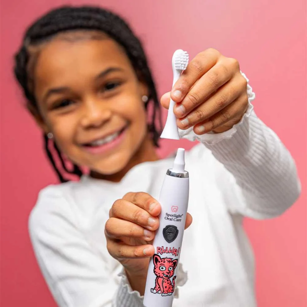 Spotlight Oral Care Kids Replacement Heads For Rechargeable Toothbrush 3 Pack - Image 3