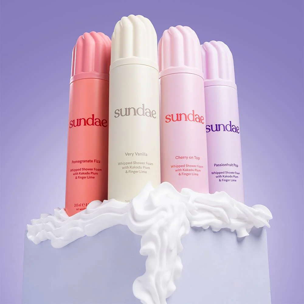 Sundae Whipped Shower Foam Pomegranate Fizz 265ml - Image 5