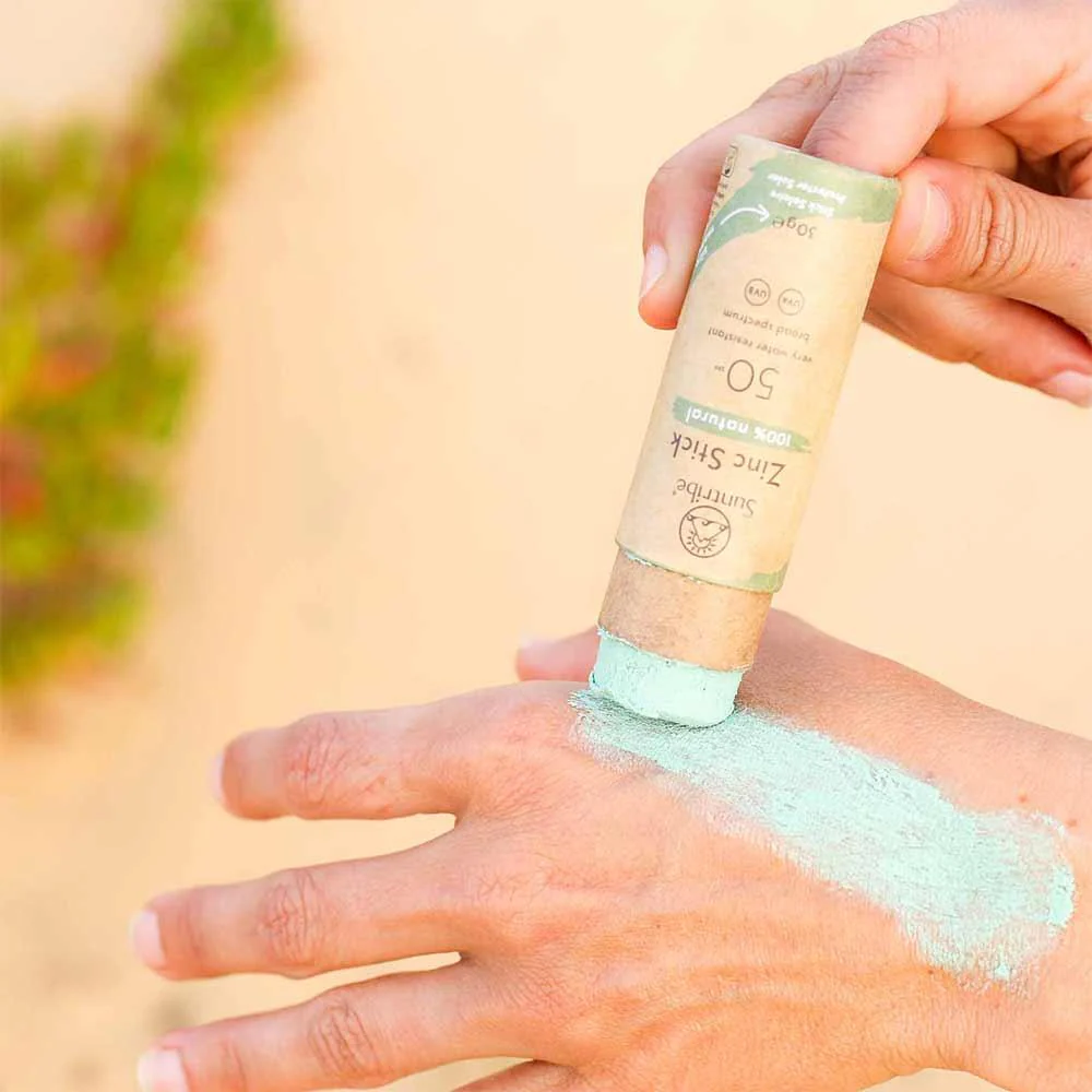 Suntribe Zinc Stick 100% Natural SPF50 - Mint Green - Image 3