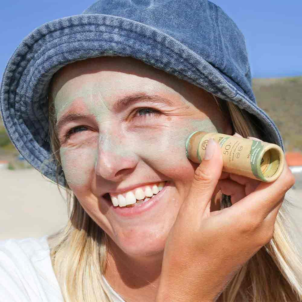 Suntribe Zinc Stick 100% Natural SPF50 - Mint Green - Image 4