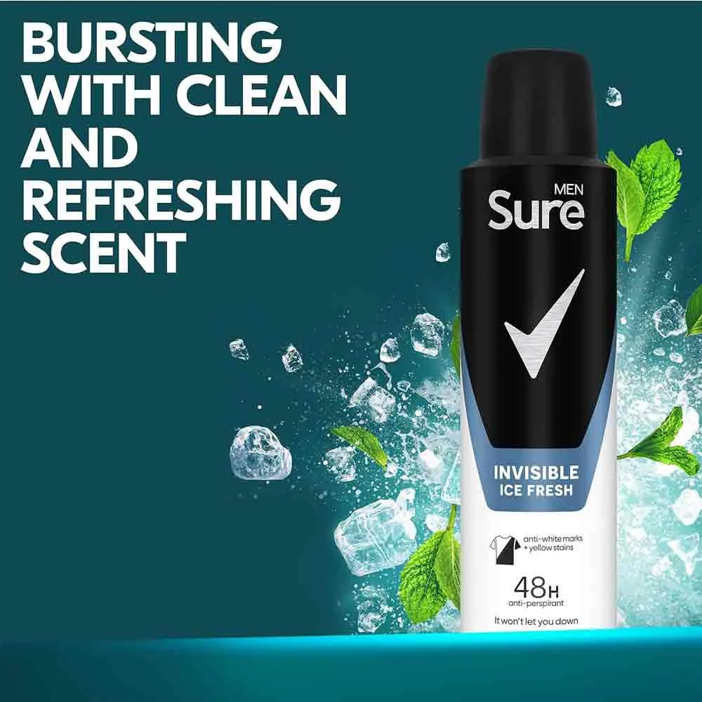Sure For Men Motionsense 48H Anti-Perspirant Invisible Ice Fresh 150ml - Image 2