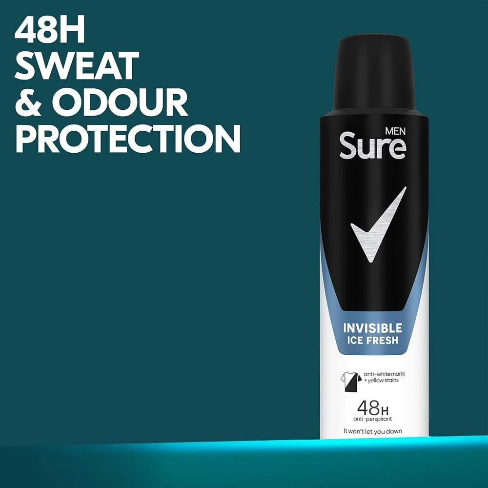 Sure For Men Motionsense 48H Anti-Perspirant Invisible Ice Fresh 150ml - Image 3