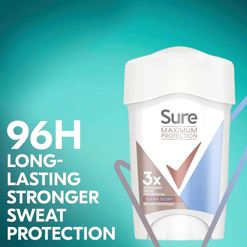 Sure Women Maximum Protection Clean Fresh Scent 45ml - Image 2