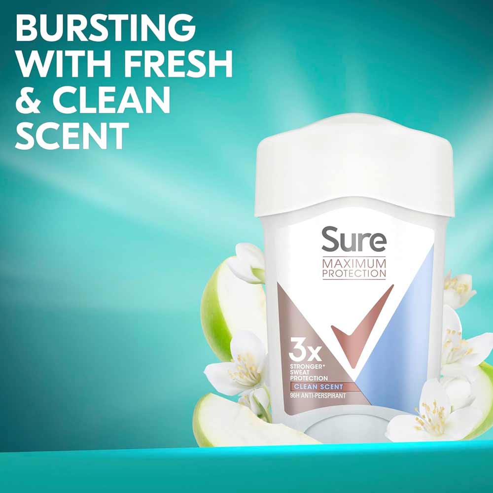 Sure Women Maximum Protection Clean Fresh Scent 45ml - Image 3