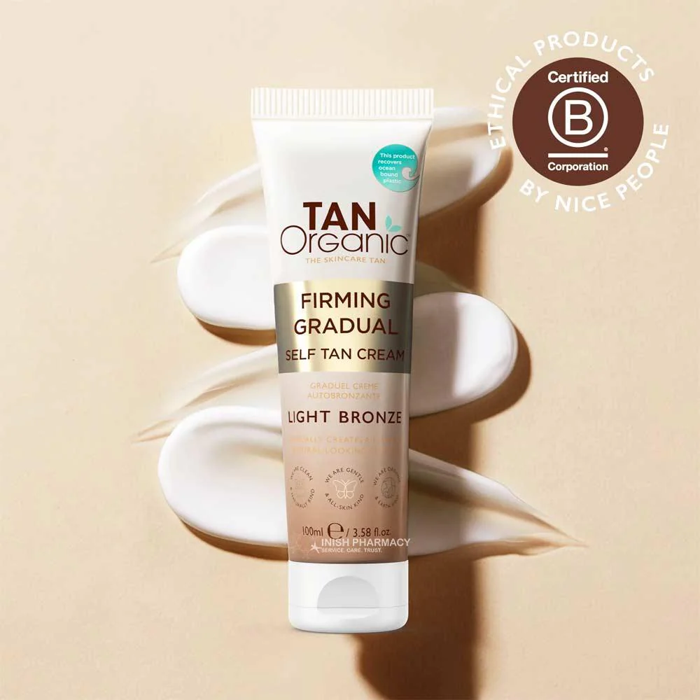 TanOrganic Firming Gradual Self Tan Cream 100ml - Image 2