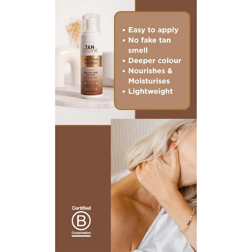 TanOrganic Self Tan Mousse 120ml - Image 4
