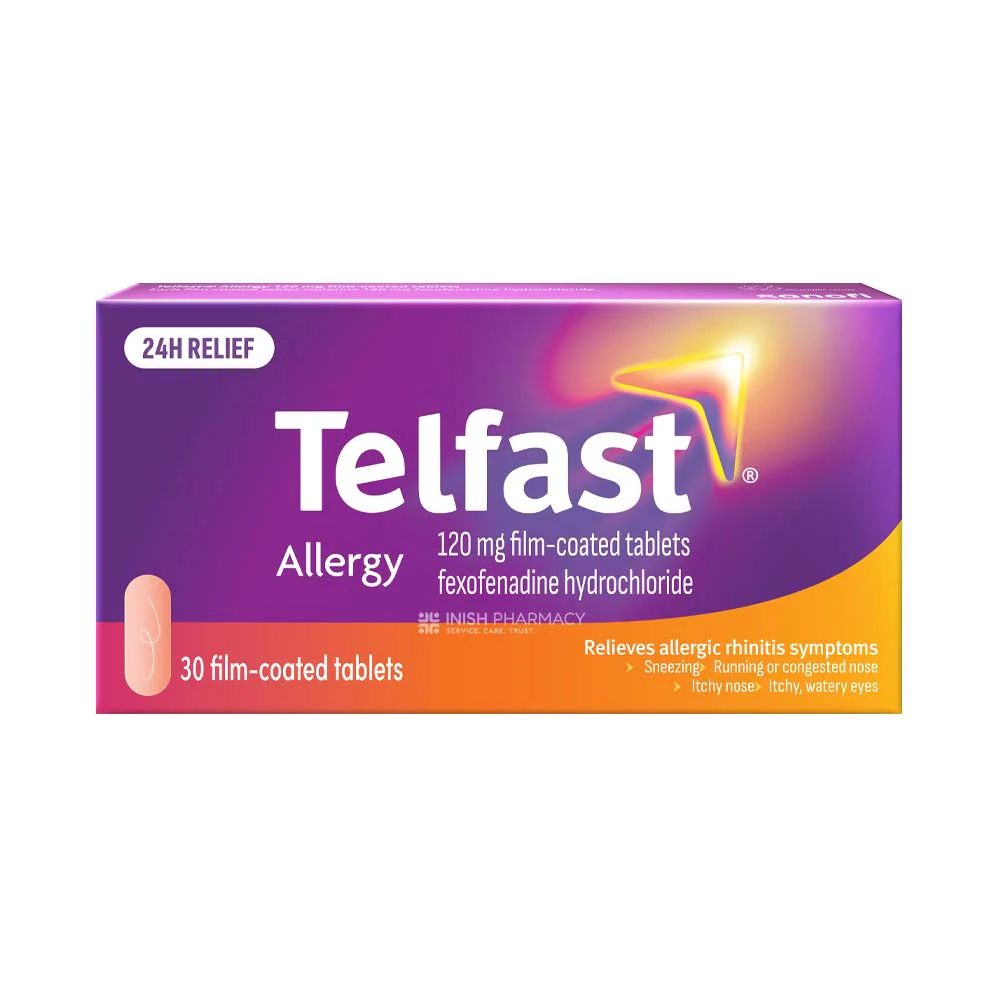 Telfast Allergy 120mg Fexofenadine Tablets 30 Pack