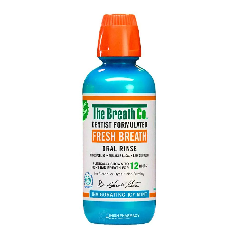 The Breath Co Fresh Breath Mouthwash 500ml Icy Mint
