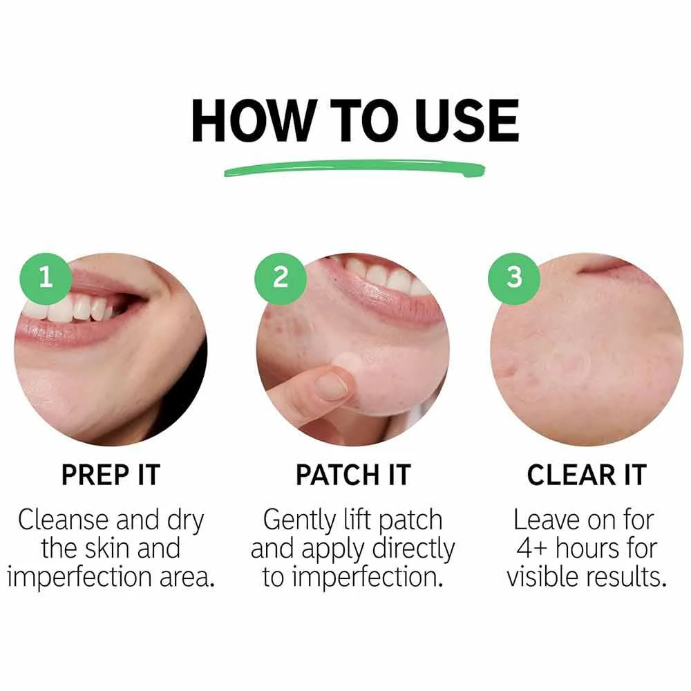 The Inkey List Hydrocolloid Invisible Pimple Patches 22 Pack - Image 3