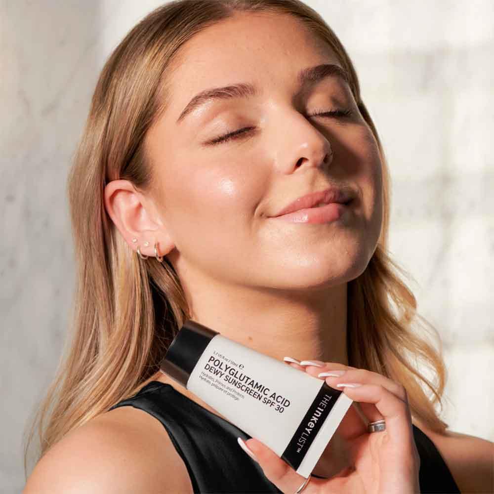 The Inkey List Polyglutamic Acid Dewy Sunscreen SPF30 50ml - Image 6