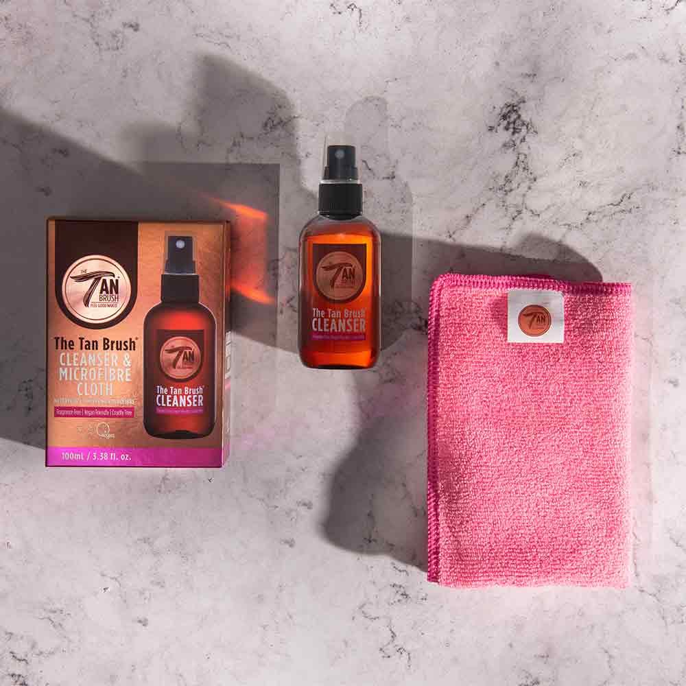 The Tan Brush Cleanser & Microfibre Cloth - Image 4