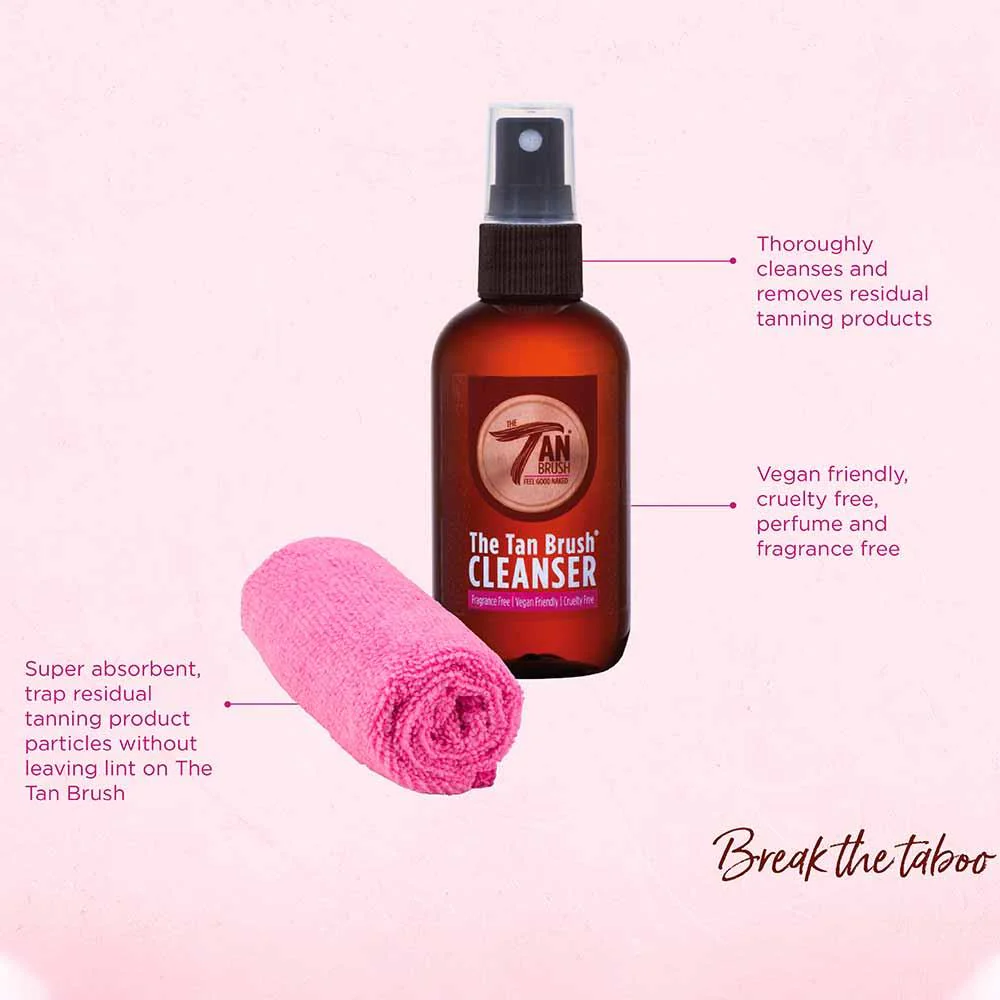 The Tan Brush Cleanser & Microfibre Cloth - Image 5