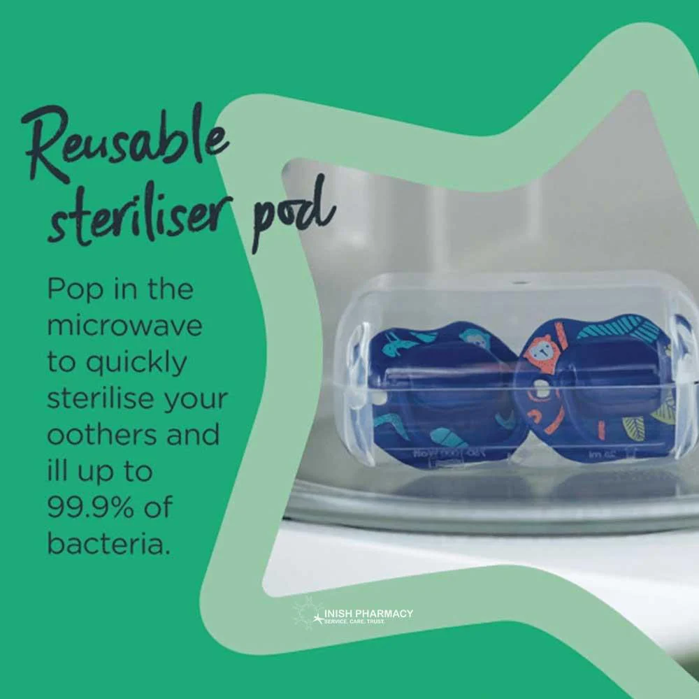 Tommee Tippee Closer To Nature Moda Orthodontic Silicone Soothers 0-6m 2 Pack - Image 4