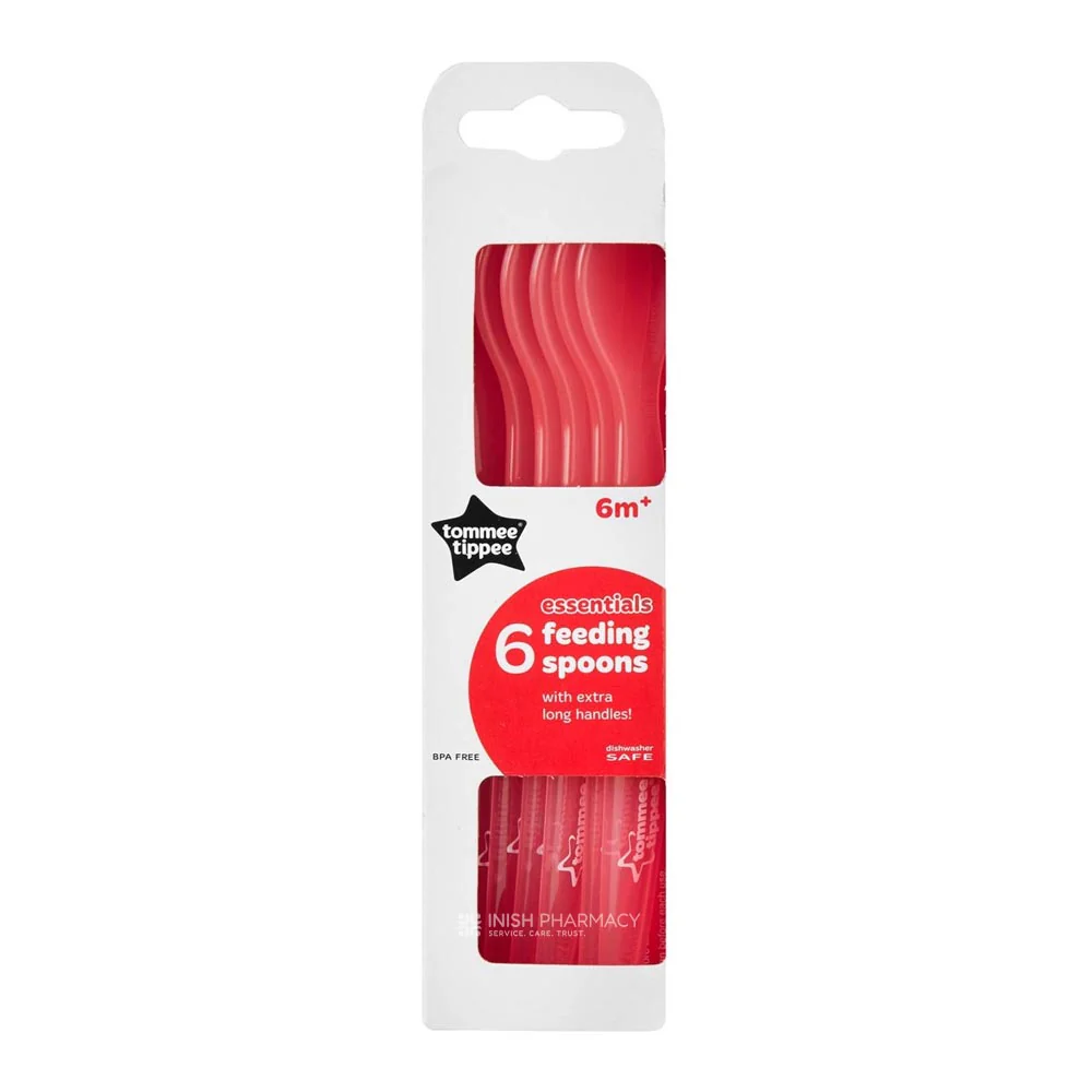 Tommee Tippee Essentials 6m+ Feeding Spoons 6 Pack