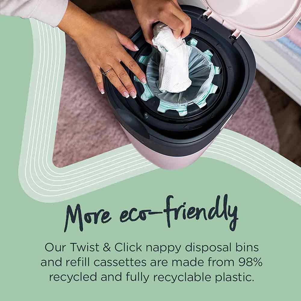 Tommee Tippee Twist & Click Nappy Cassette Refill - Image 4