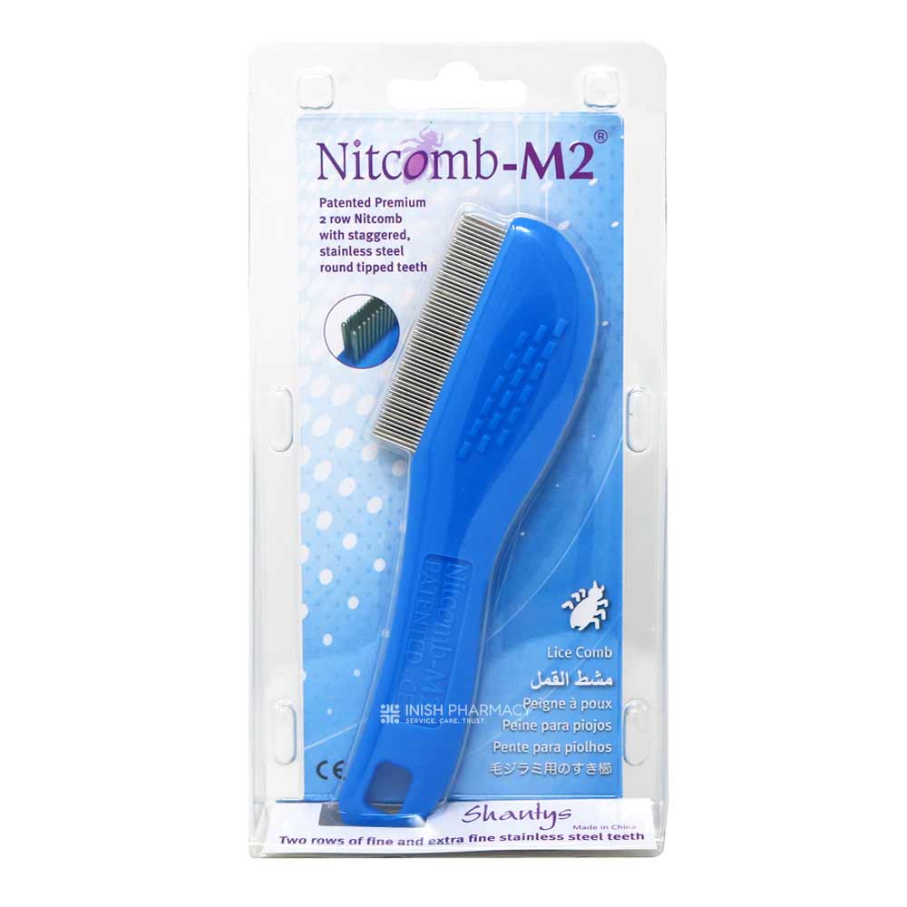 Two Row Fine Toothed Nit Comb With Handle M2 - Image 3