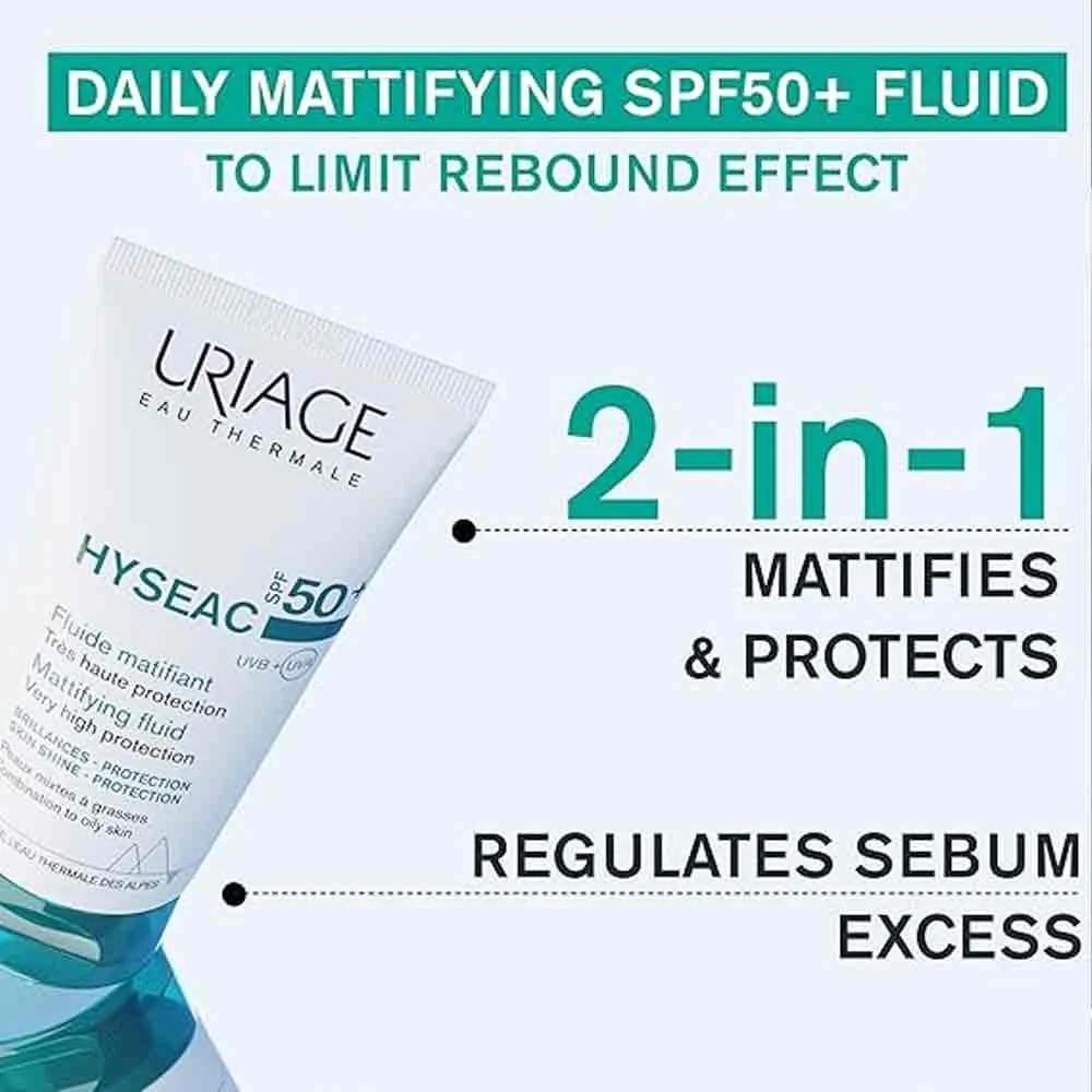 Uriage Hyseac Fluid SPF50 50ml - Image 3