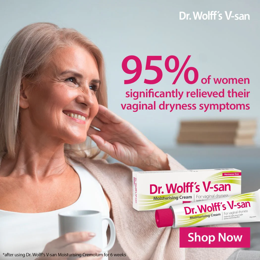 Dr Wolff's V-San Moisturising Cream For Vaginal Dryness 50g - Image 2