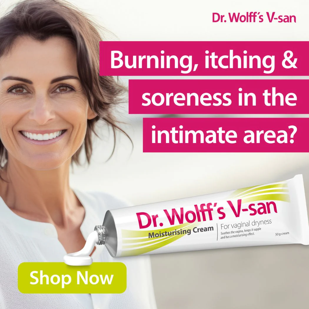 Dr Wolff's V-San Moisturising Cream For Vaginal Dryness 50g - Image 4