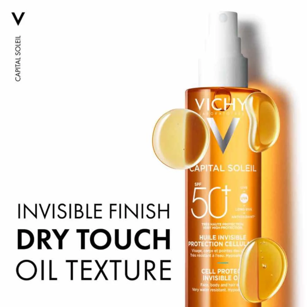 Vichy Capital Soleil Cell Protect Oil Spray SPF50+ 200ml - Image 4