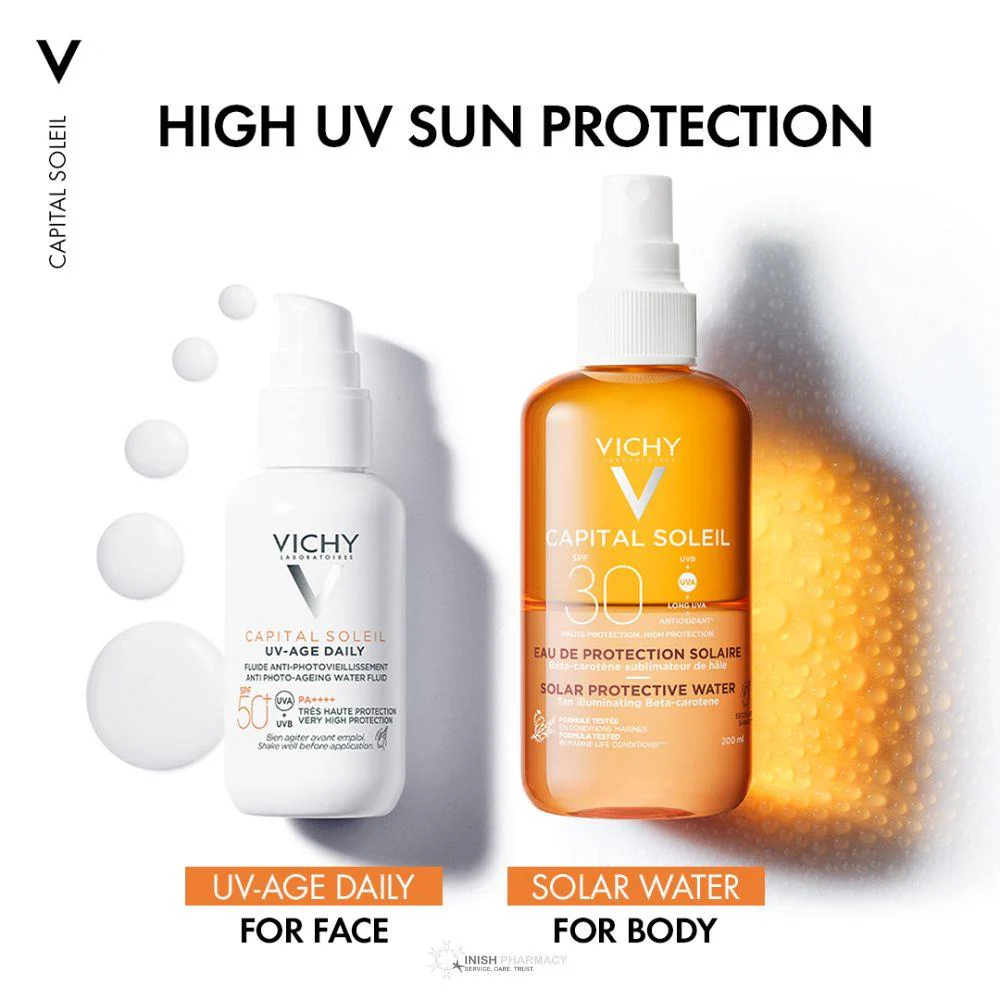 Vichy Capital Soleil Protective Water Tan Enhancing SPF30 200ml - Image 2