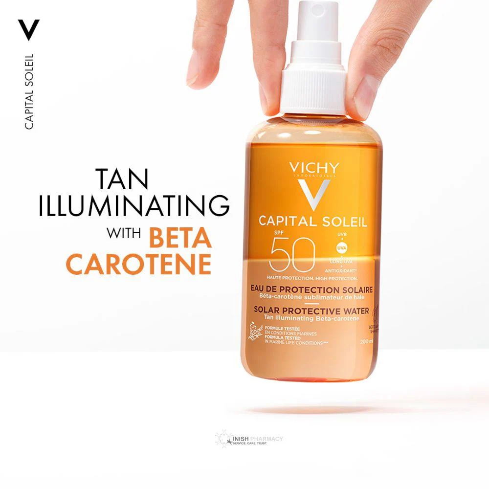 Vichy Capital Soleil Protective Water Tan Enhancing SPF50 200ml - Image 4