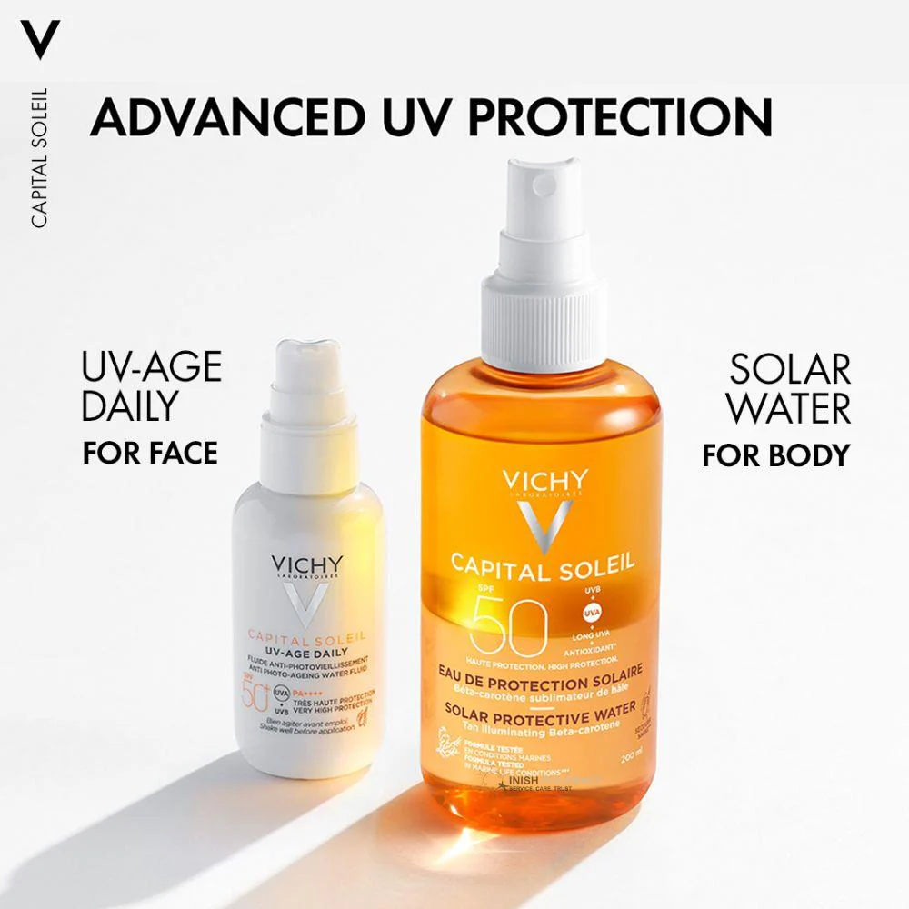 Vichy Capital Soleil Protective Water Tan Enhancing SPF50 200ml - Image 5