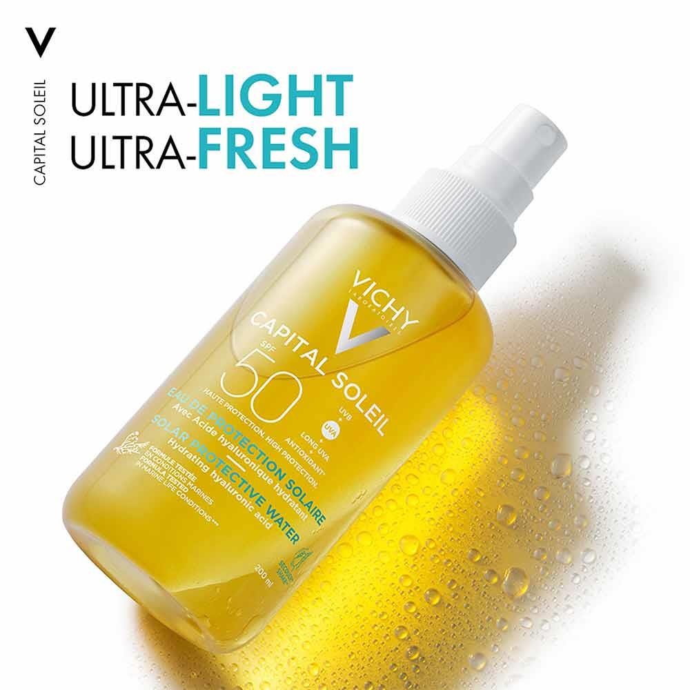 Vichy Capital Soleil Solar Protective Water Hydrating SPF50 200ml - Image 4