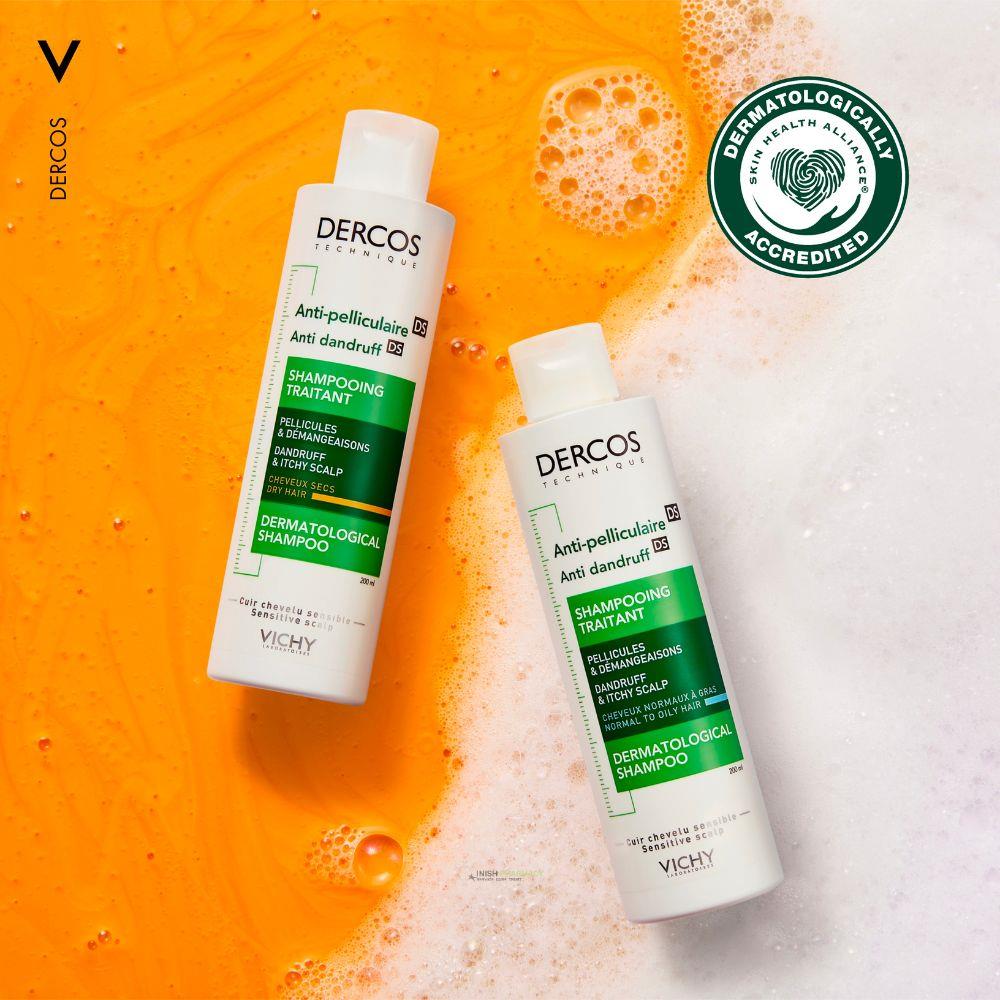 Vichy Dercos Anti Dandruff & Itchy Scalp Shampoo Dry Hair 200ml - Image 2