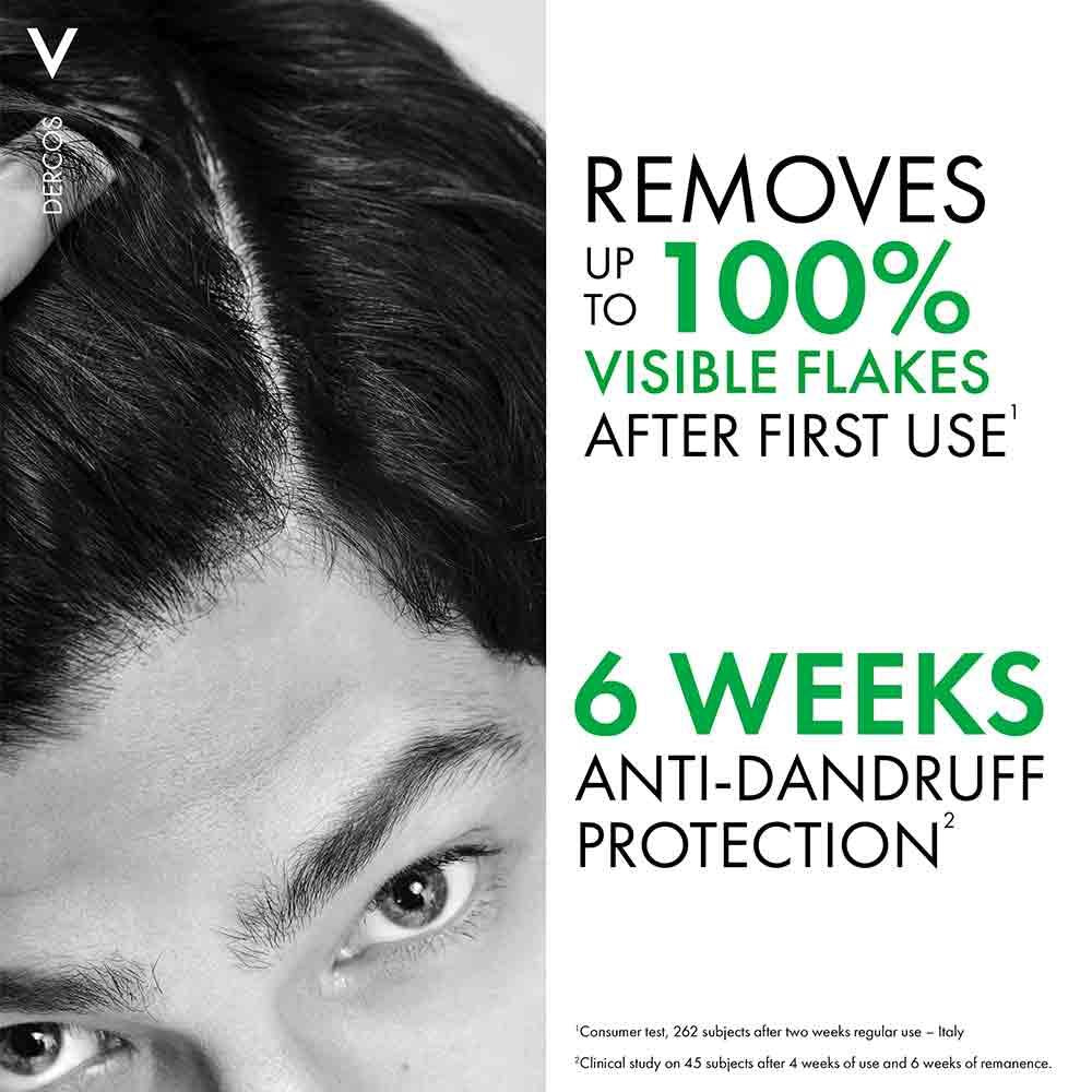 Vichy Dercos Anti Dandruff & Itchy Scalp Shampoo Normal to Oily Hair 390ml - Image 2