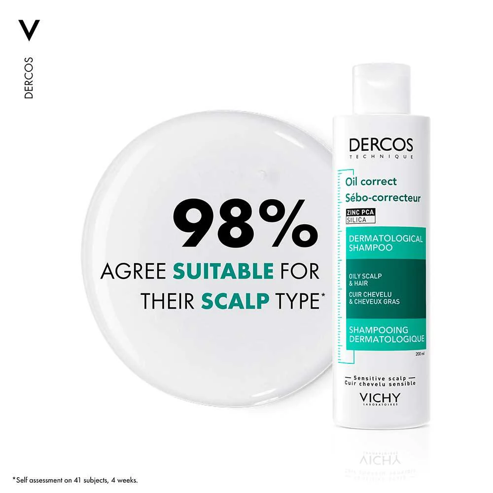 Vichy Dercos Oil Correct Shampoo 200ml - Image 2