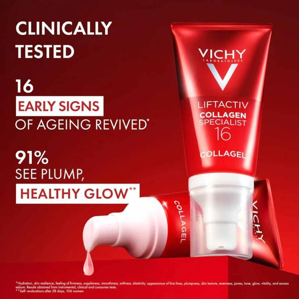 Vichy Liftactiv Collagen Specialist 16 Glow Boosting Gel 50ml - Image 5