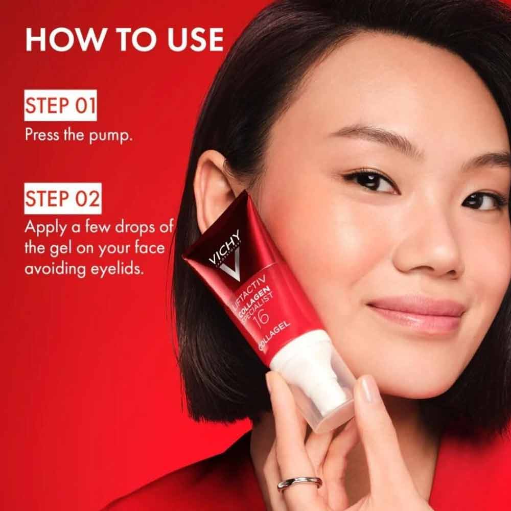 Vichy Liftactiv Collagen Specialist 16 Glow Boosting Gel 50ml - Image 7