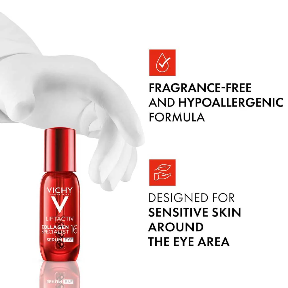 Vichy Liftactiv Collagen Specialist 16 Eye Serum 15ml - Image 4