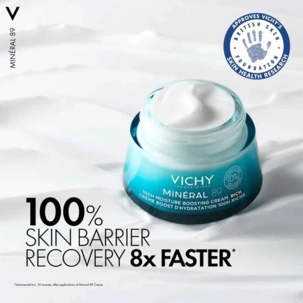 Vichy Mineral 89 100h Hydrating Rich Cream 50ml - Image 2