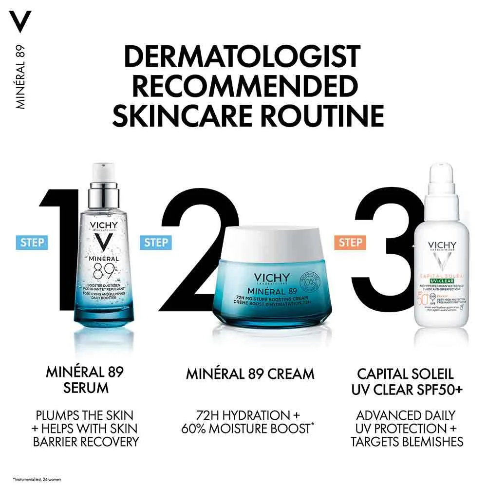 Vichy Mineral 89 Hyaluronic Acid Hydration Booster Serum 50ml - Image 5