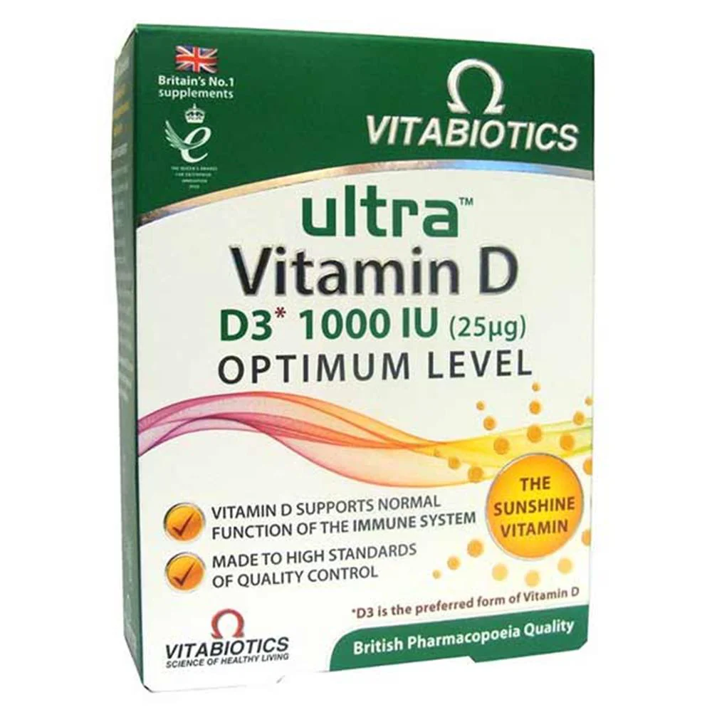 Vitabiotics Ultra Vitamin D3 1000IU Optimum Level 96 Pack