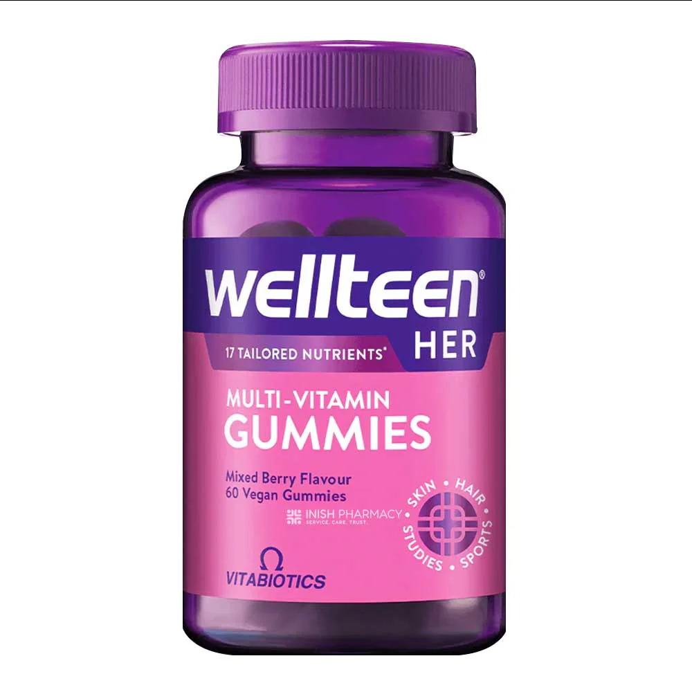 Vitabiotics Wellteen Her Gummies Mixed Berry 60 Pack